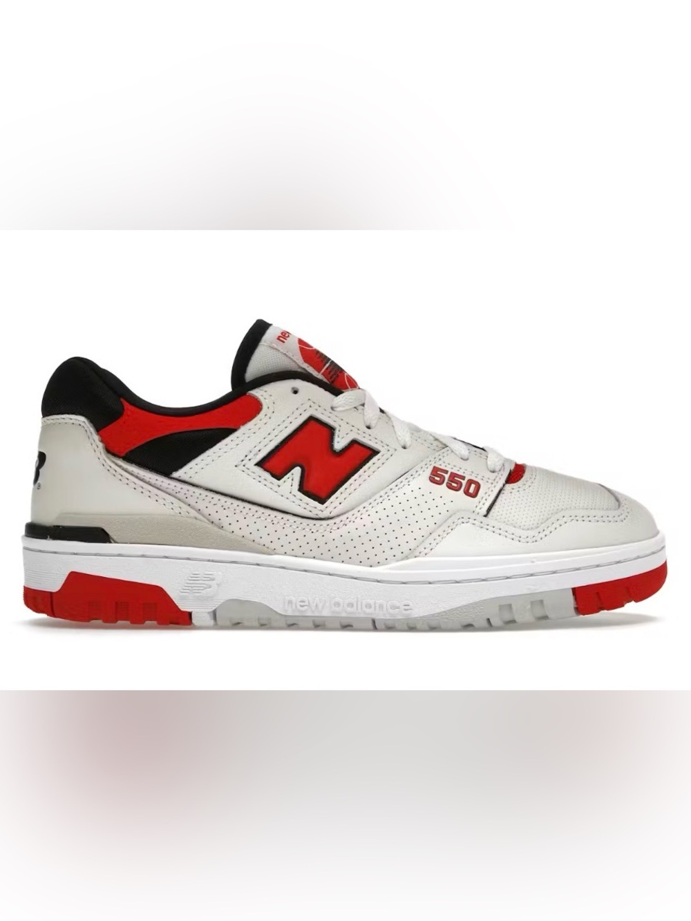New Balance 550 Sea Salt True Red Sneakers Shoes Trainers BB550VTB